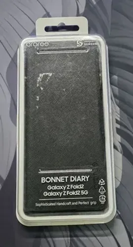 Capa Galaxy Z Fold2 Bonnet Diary Black