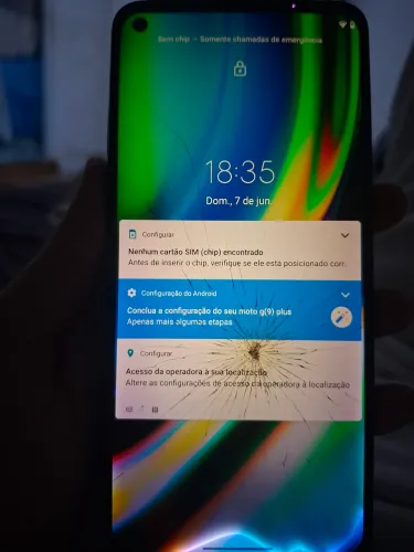 Celular funcionando normalmente moto g9 plus