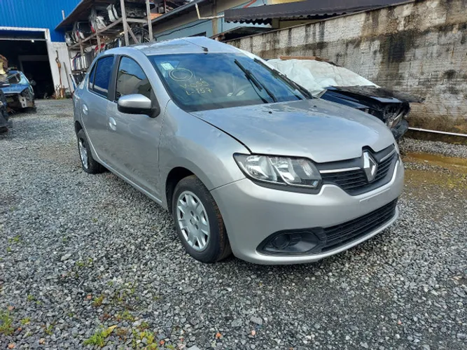 Sucata Renault Logan 1.0 16v 2014 Câmbio Manual GNV 5° Geração Para Venda De Peças 