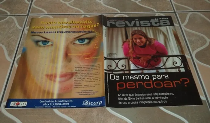 Revista Da Folha 2001 Patrícia Abravanel, Dá Mesmo Para Perdoar? Para Colecionadores.