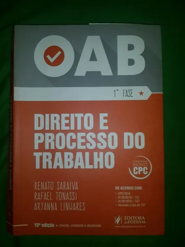 Livro Direito e processo do trabalho