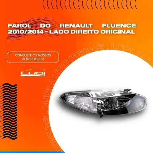 Farol Do Renault Fluence 2010/2014 - Lado Direito Original..