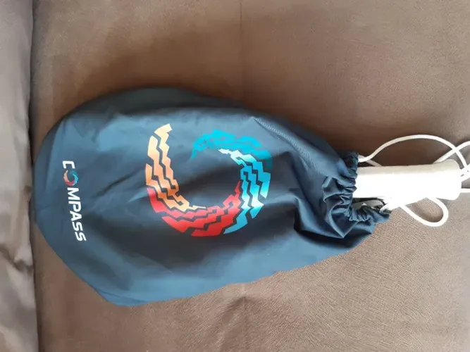 Raquete de Beach Tennis Compass Branca com capa + 02 Bolas