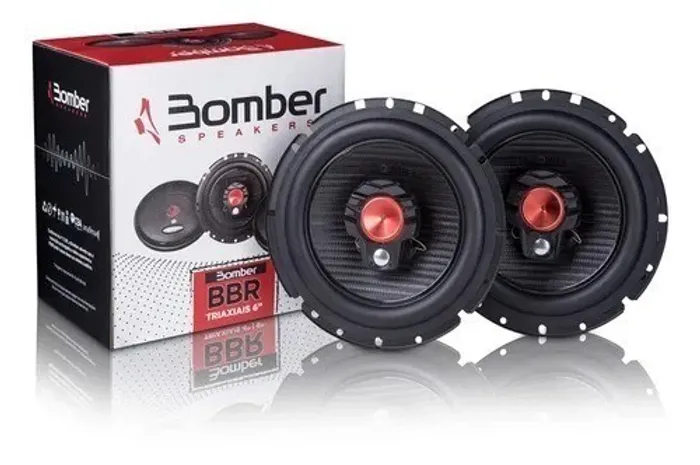 Alto Falante Triaxial 6 Pol Bomber Bbr 50w Rms Metálico Par