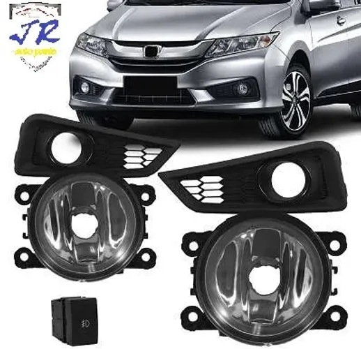 Kit Farol de Milha City 2014 2015 2016 Auxiliar Neblina