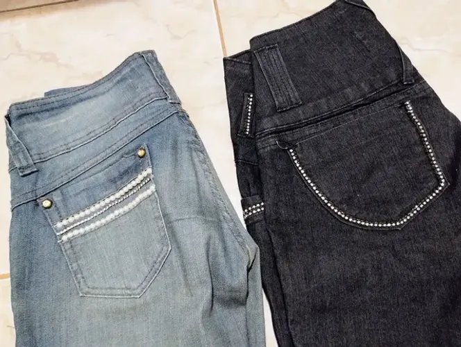 Calça jeans skinny 40 (novas) - 95,00 as duas
