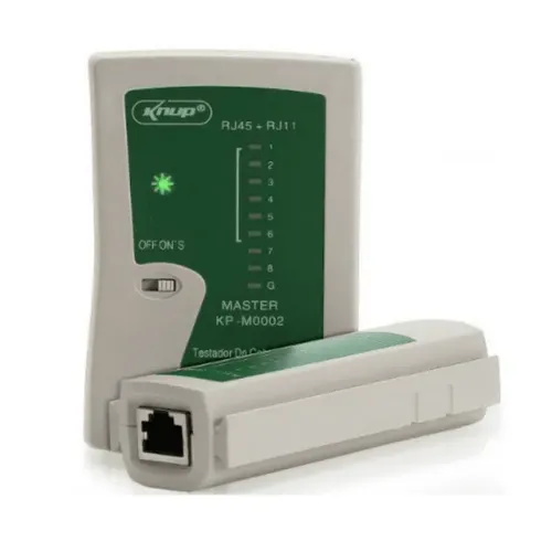 (NOVO) Testador de Cabos RJ45 e RJ11 Knup KP-M0002