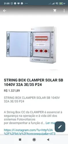 VENDO STRING BOX CLAMPER SOLAR SB / 1014V 32A 3E/35 P24