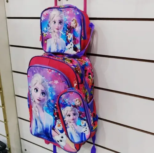 Mochila Com Rodinha Kit 3pçs Frozen Da22258 Promoç Dy