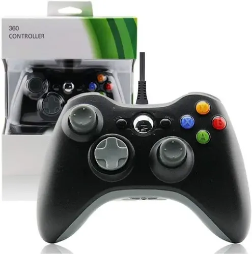 Controle Vídeo Game Xbox 360 Com Fio Joystick Pc Usb. (Jk Eletrônicos)