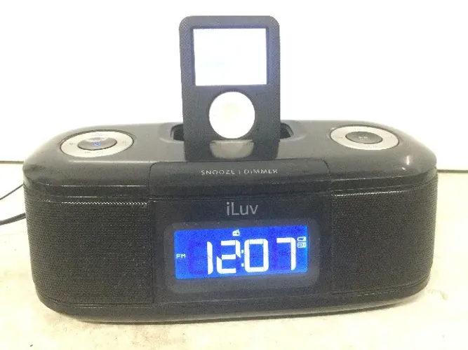 radio relogio com dock ipod