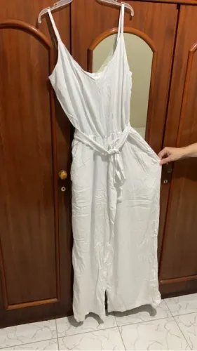 Macacão Longo Branco - Novo