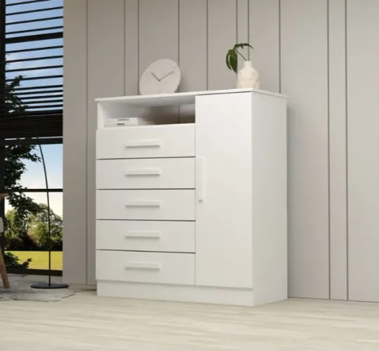 Cômoda em MDF Madri com Porta  (Nova)