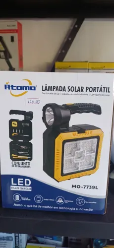 Lâmpada Solar Portátil Atomo