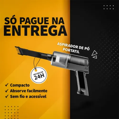 Mini Aspirador de Pó Portátil - Pague só na Entrega