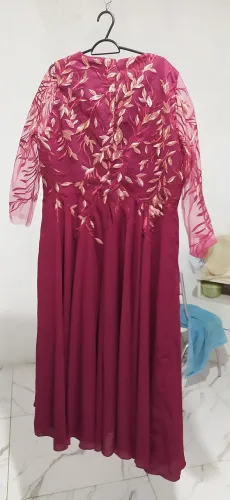 Vestido de festa vinho 