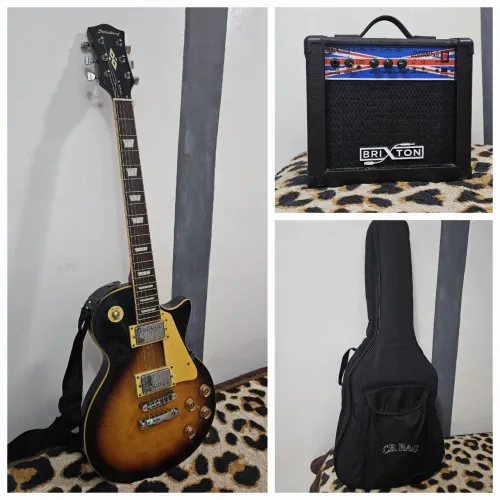 Guitarra Steinberger + Amplificador Brixton + Capa