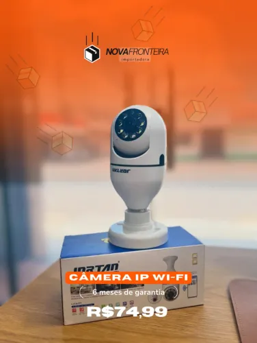 Câmera Bocal de Lâmpada Wi-fi - Monitoramento em tempo real