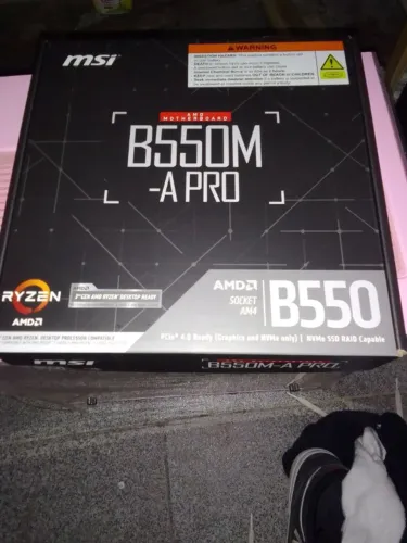 Placa mãe B550M-A PRO - NOVO