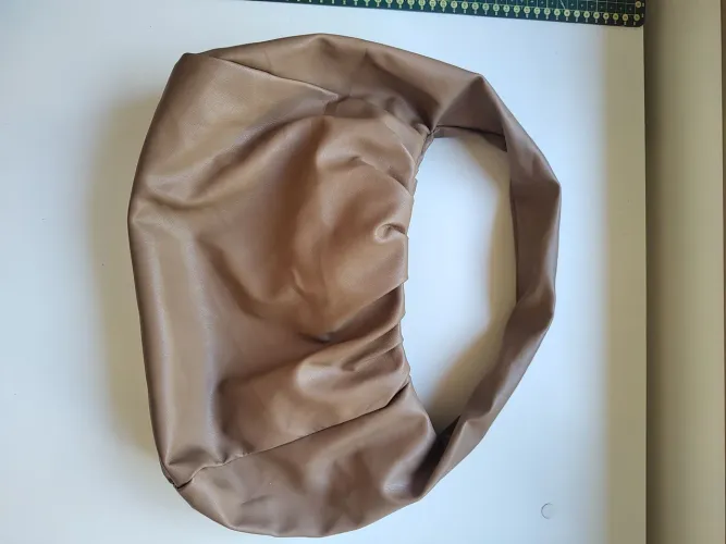 Bolsa couro sintético bege