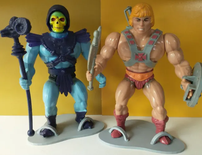 Conjunto de 10 bases suporte Stand para coleção He-Man - Suporte para Bonecos