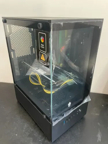 Gabinete Gamer , Ryzen 5 2600, R9 380, 16GB, 480GB SSD, Wi-Fi, Windows 10