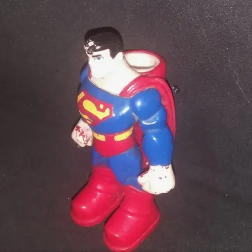 boneco superman super-homem dc (s13) com pequenas ventosas super herois (promocao brinque