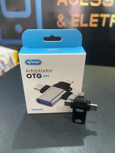 Adaptador OTG 3 em 1 KnuP