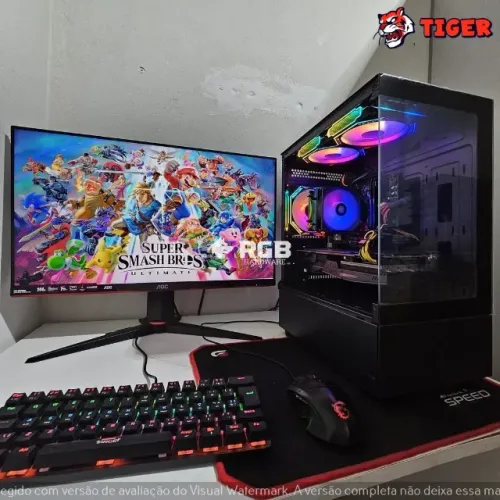 Pc Gamer Novo Completo - Ryzen 5 5600 + RTX 2060 6GB + RAM 16GB + SSD M.2 NVMe 512GB
