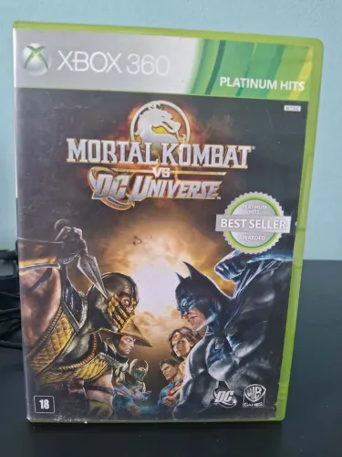 Apenas estojo e manual Mortal Kombat vs DC Universe - Xbox 360