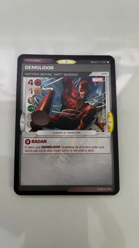 Carta Marvel Battle Scenes TCG - Demolidor (Matt Murdock) - BSUM 7/100