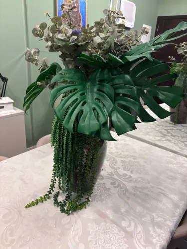 Vaso Decorativo com Plantas Artificiais 50cm 