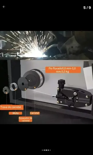 Solda mig sem gás 250a e 110v e 220v 