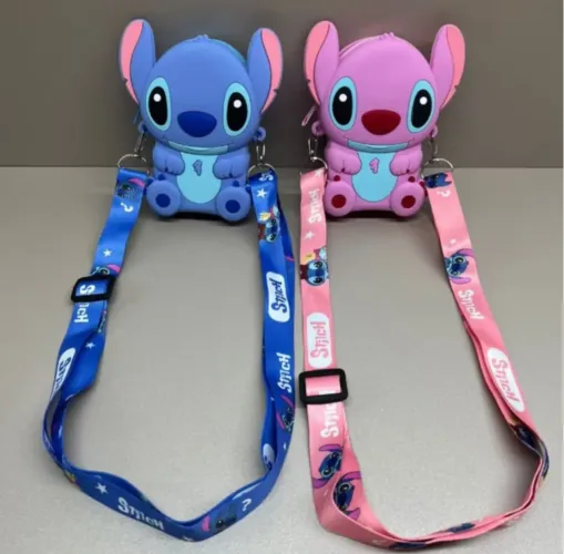 Bolsa Stitch com alça de ombro ajustável, bolsa de mão com zíper linda bolsa