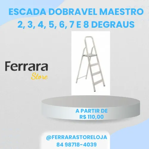 Escada em aluminio para uso domestico