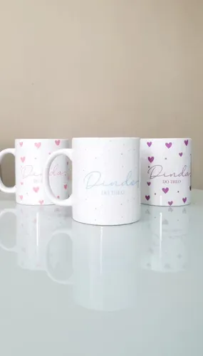 Caneca personalizada convite dindos padrinhos baby
