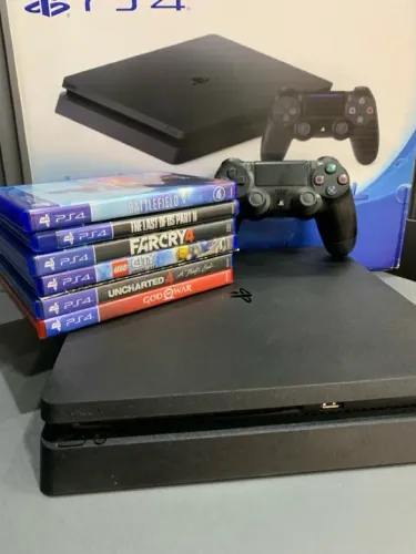 PlayStation 4 slim com jogo e garantia / promoção no sabadão
