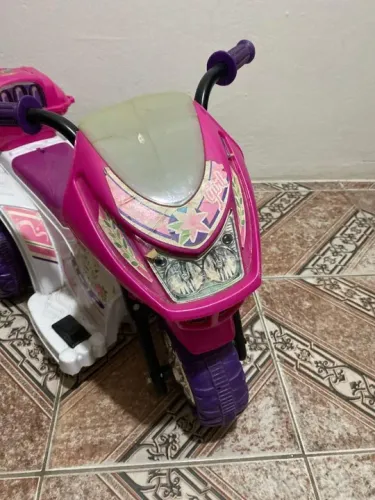 Moto Elétrica Infantil Rosa