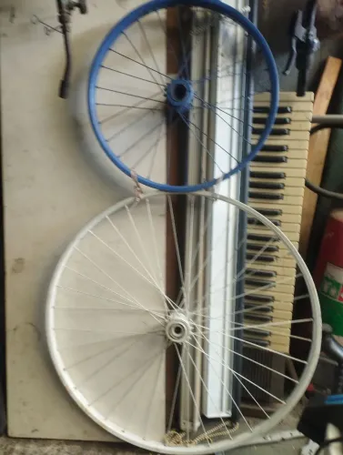 Roda de bicicleta arte ou boa pra uso mesmo 