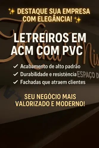 fachada de acm letreiros e logomarcas