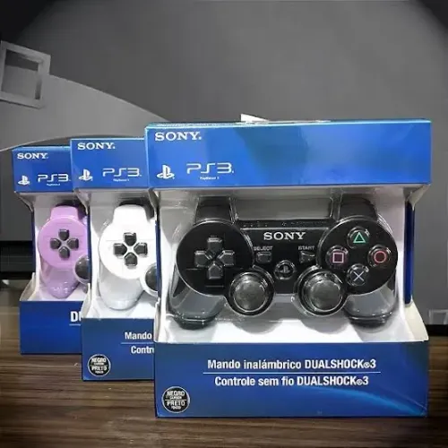 Controle PS3 PC Dualshock 3 sem Fio PlayStation 3