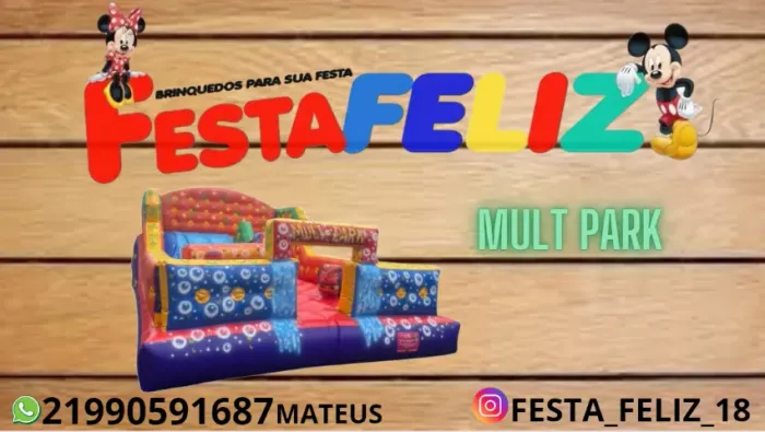 LOCAÇÃO DE MULT PARK INFLÁVEL