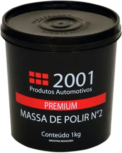 Massa de polir para autos, nº 2 premium, 1 kg, 2001