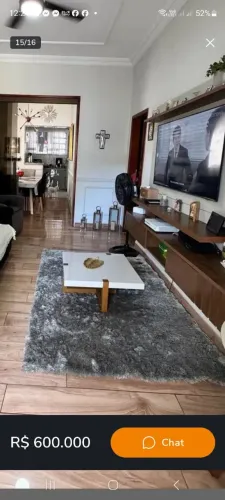 Tapete Shaggy Cinza Elegante para Sala