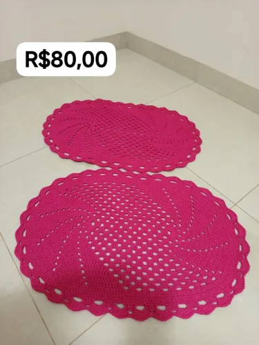 Tapete Parzinho em crochê 