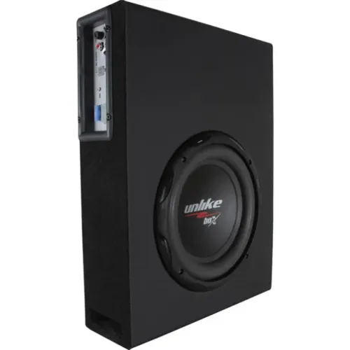 Caixa Amplificada Grave Sub 8' Unlike Slim 200w Rms Rca/fio