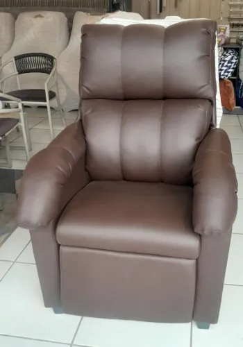 Poltrona do papai Reclinável Marrom Confortável