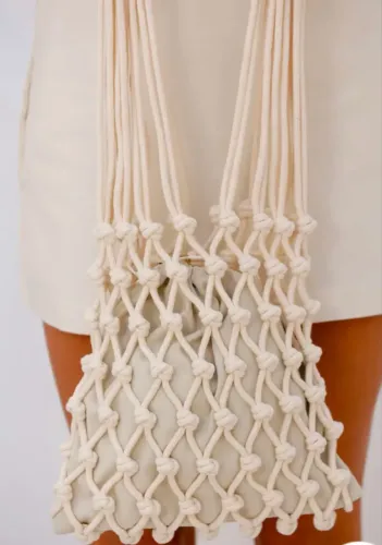 Bolsa macrame praia