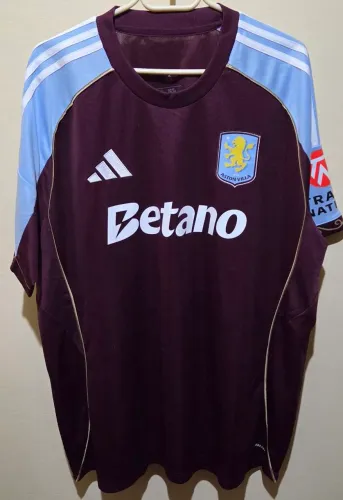 camisa aston villa adidas original titular 25/26