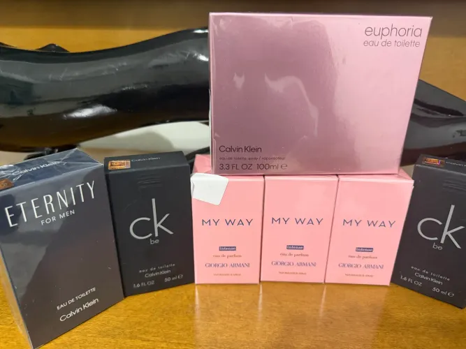 Perfumes importados Armani e Calvin Klein